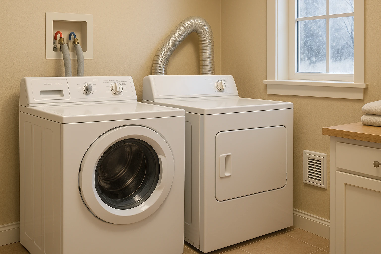 Laundry room winter preparation