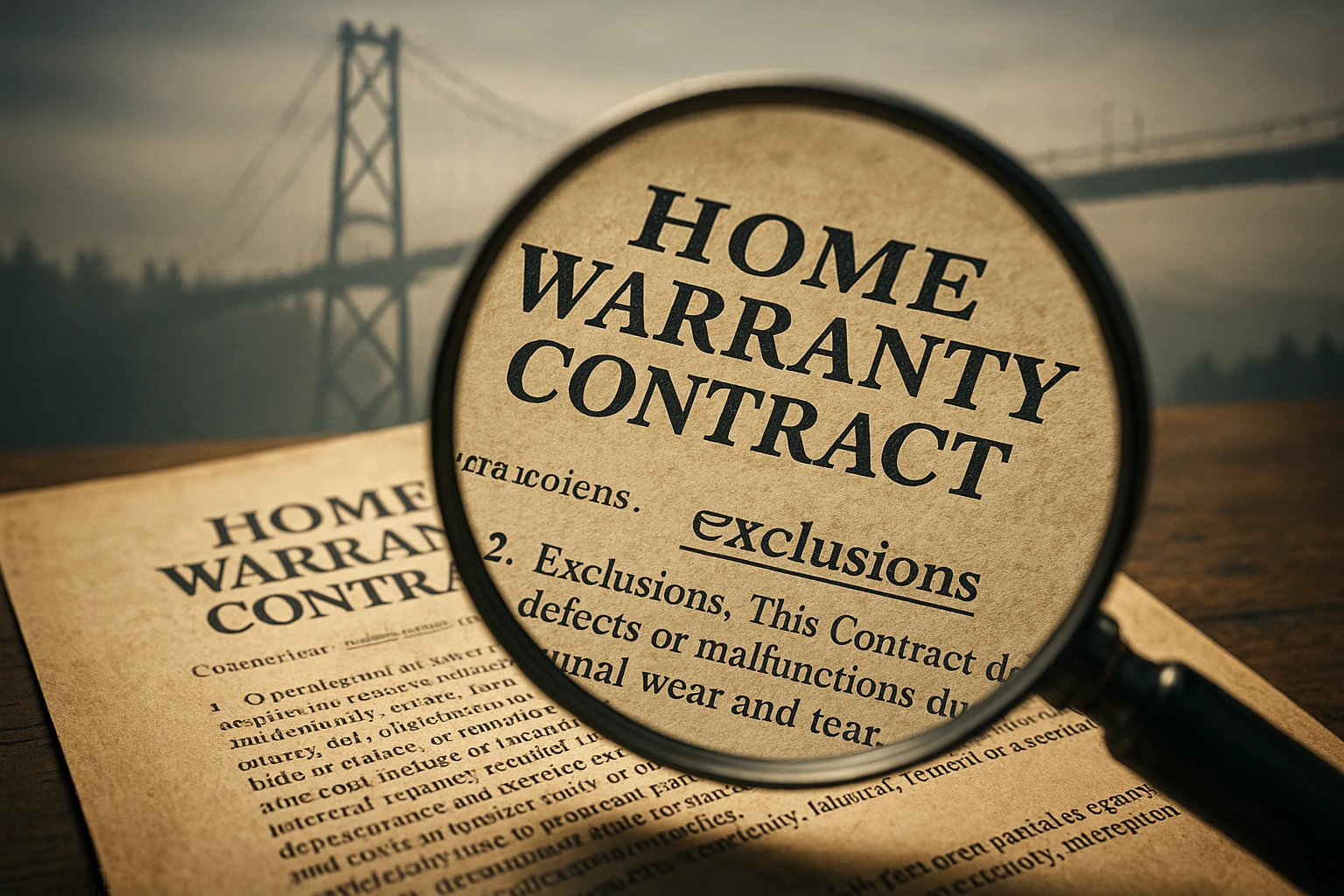 Vancouver home warranty exclusions fine print