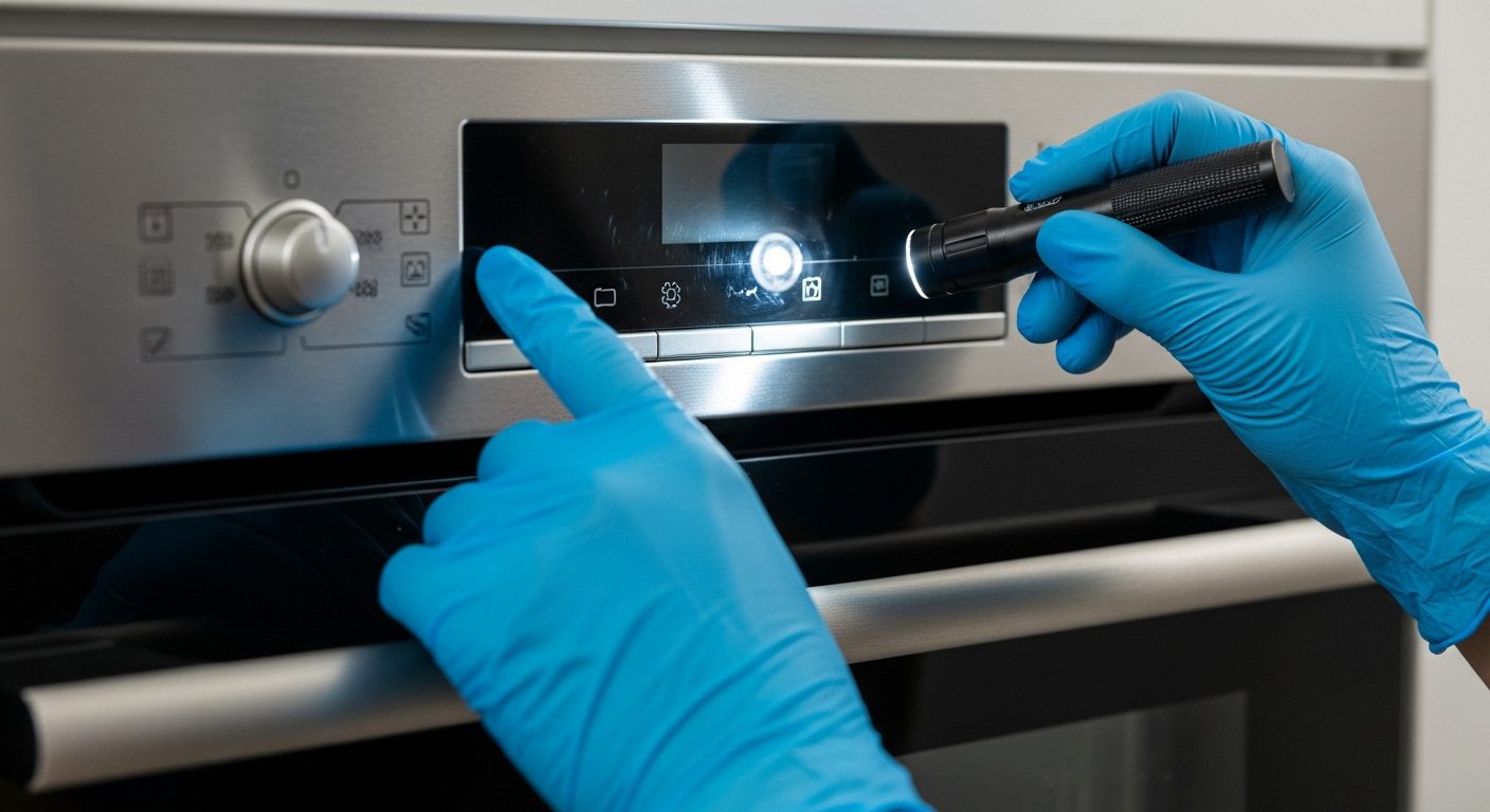 A checklist for a pre-purchase inspection of an appliance.