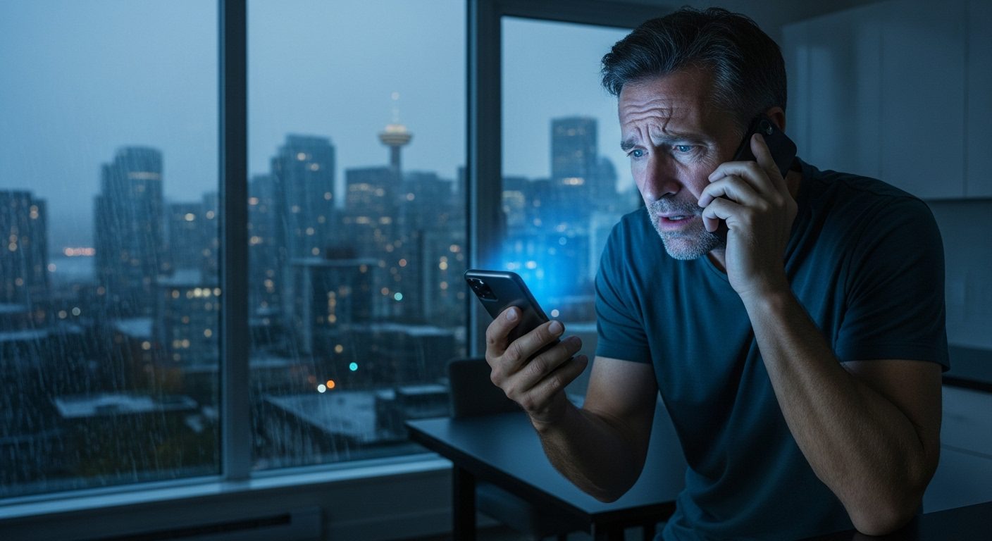 Vancouver landlord dealing with a stressful appliance emergency call from a tenant