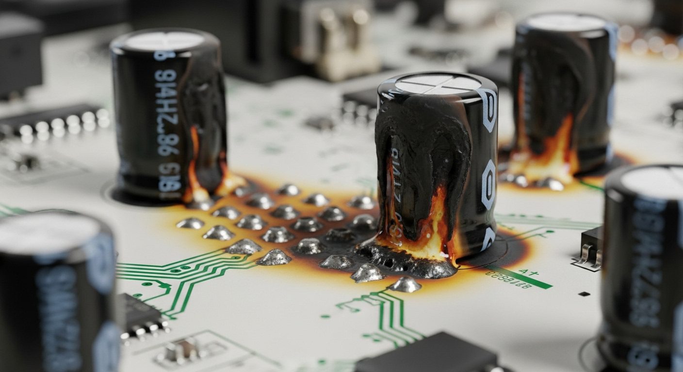 Fried appliance circuit board damage