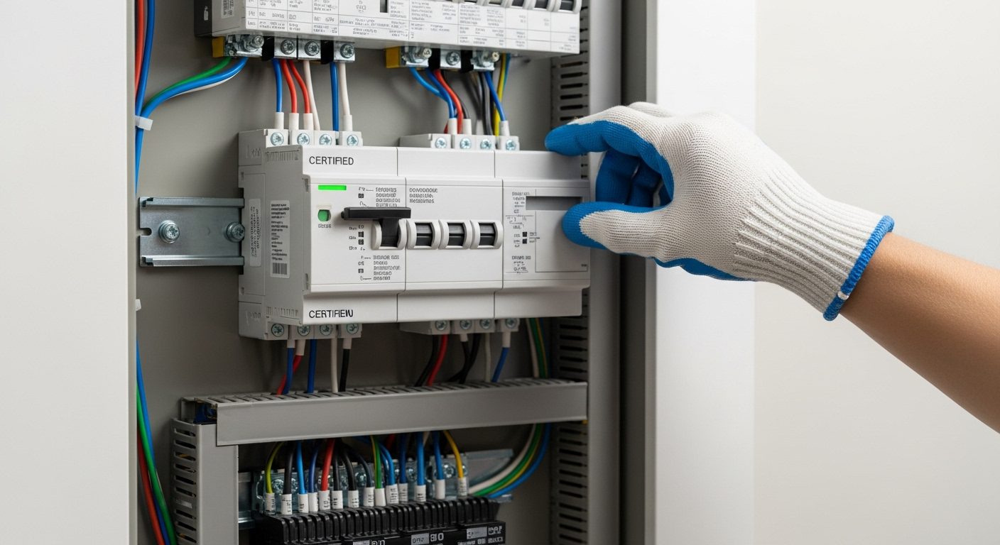 Whole home surge protection installation