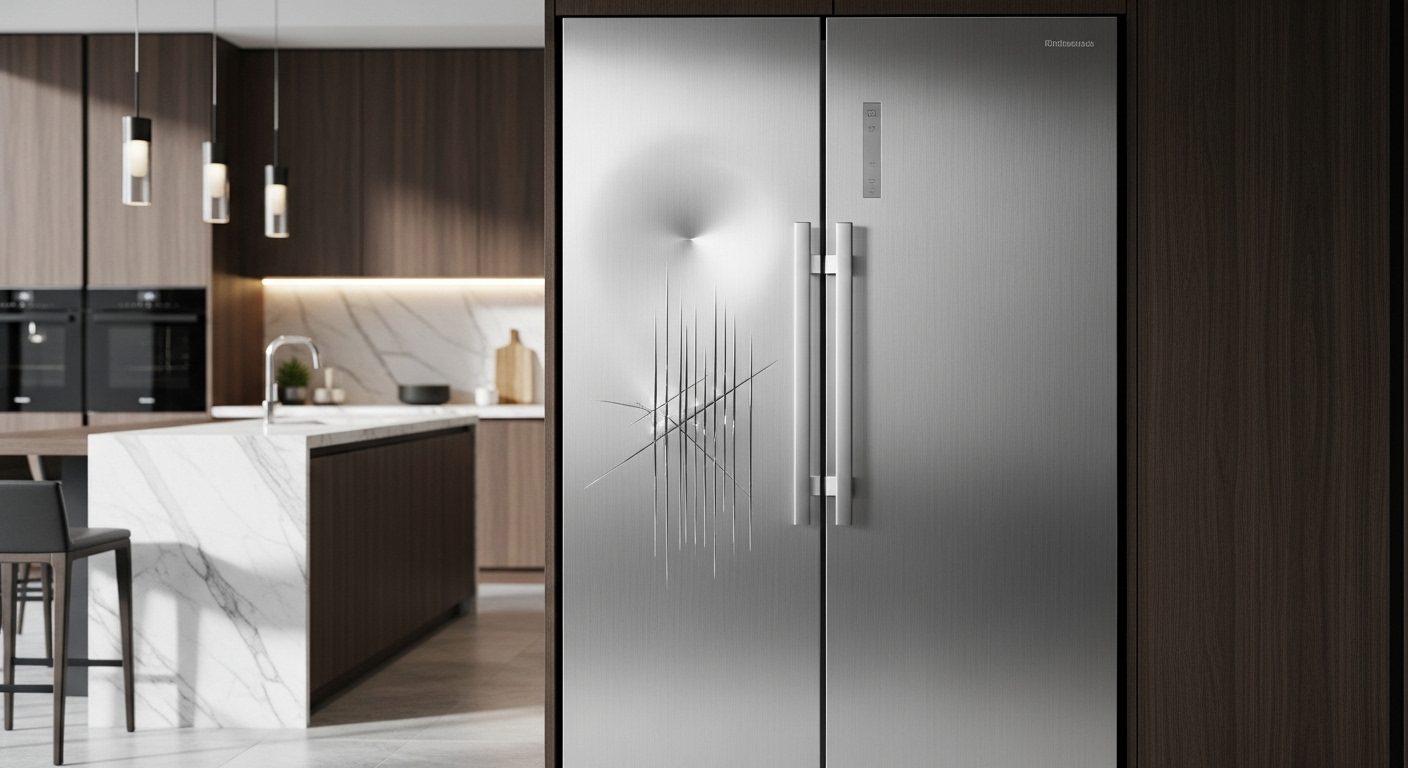 Damaged refrigerator delivery from Black Friday sale