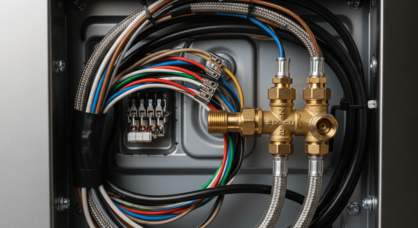 Improper appliance installation wiring