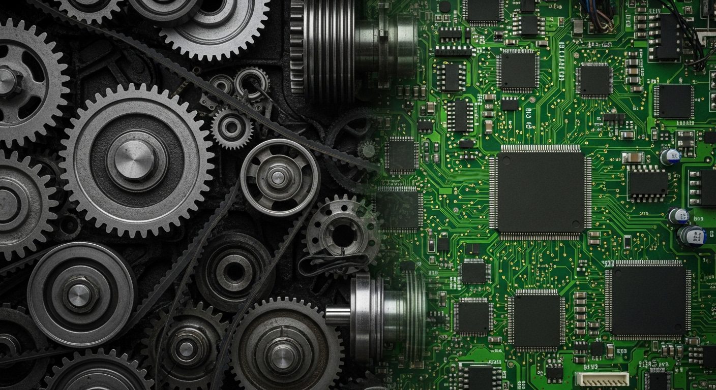 Mechanical gears vs electronic circuit board reliability