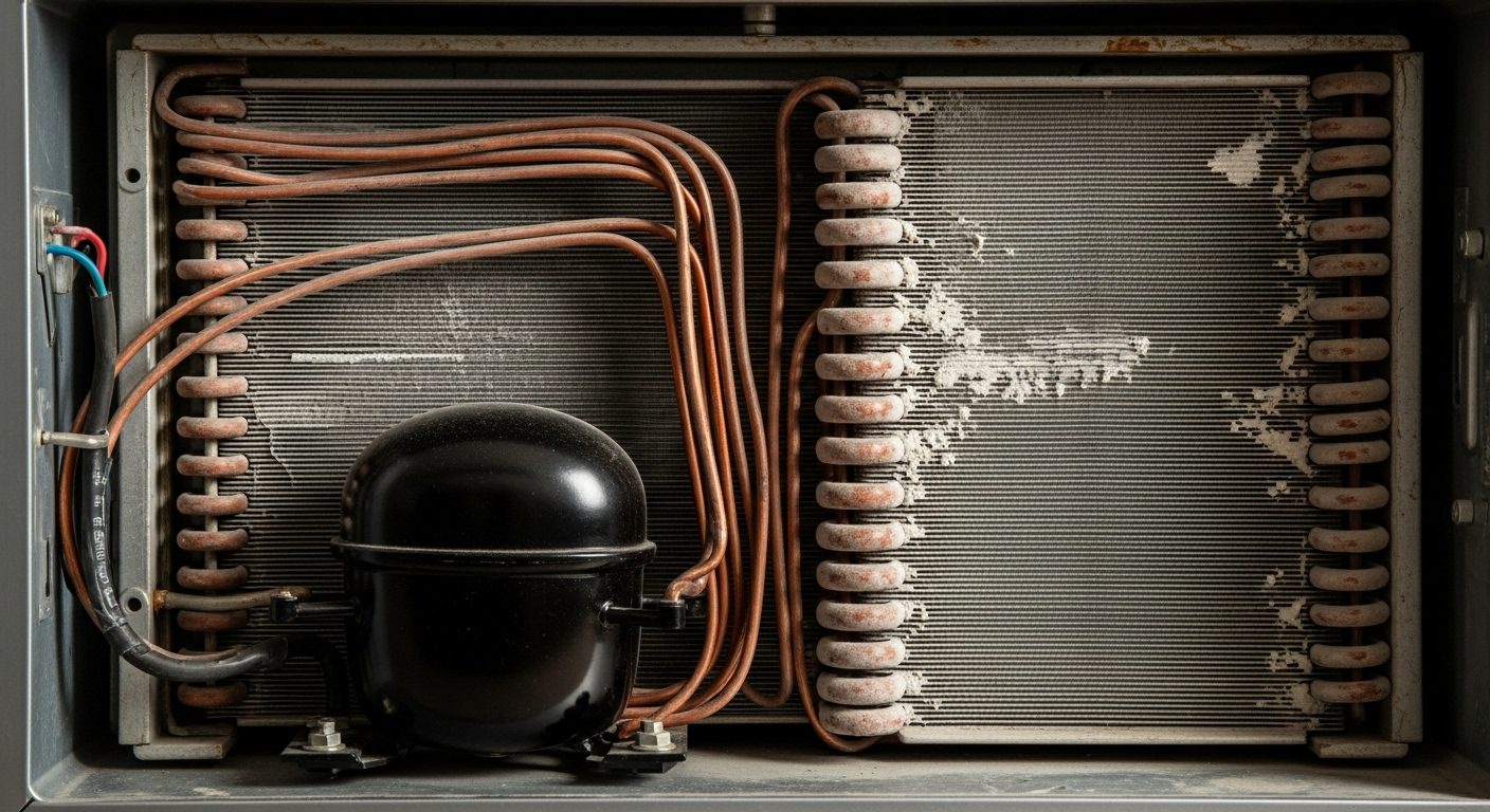 Refrigerator compressor coils maintenance