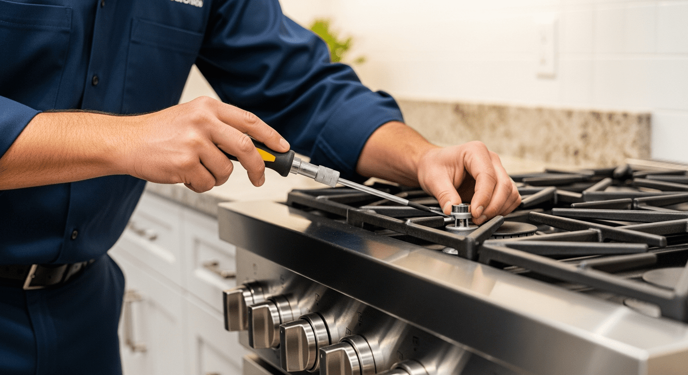 Professional appliance technician winter service