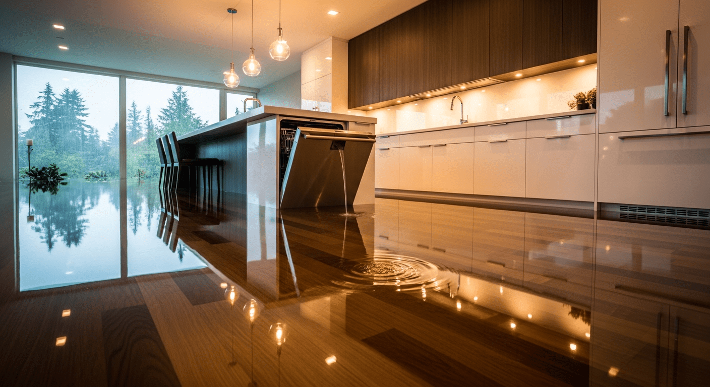 Vancouver home kitchen appliance flood damage