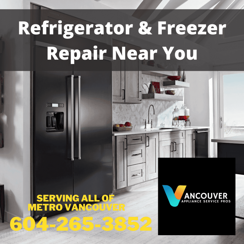 Fridge repair Vancouver service advertorial image by Vancouver Appliance Service Pros.