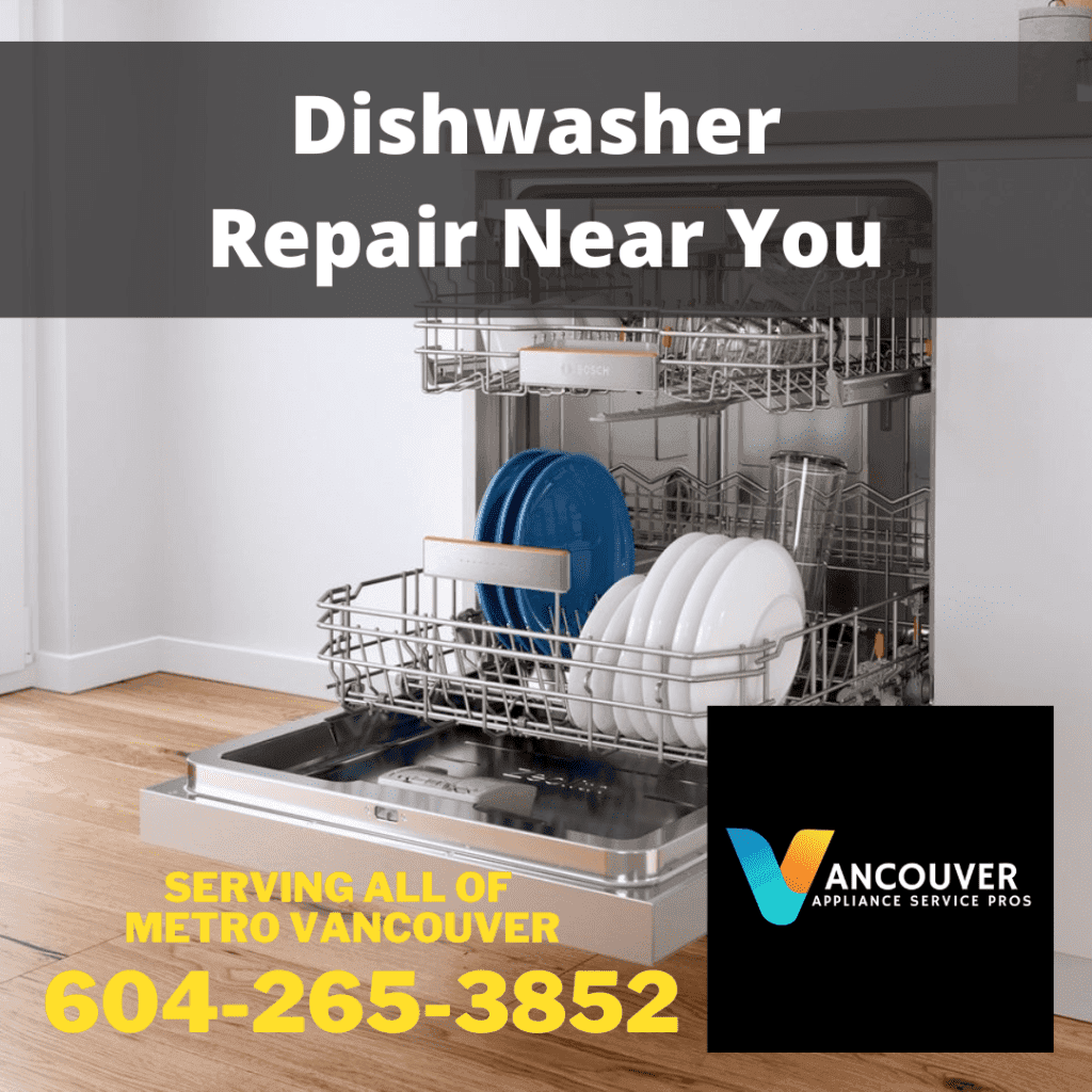 Dishwasher repair Vancouver service advertorial image by Vancouver Appliance Service Pros.