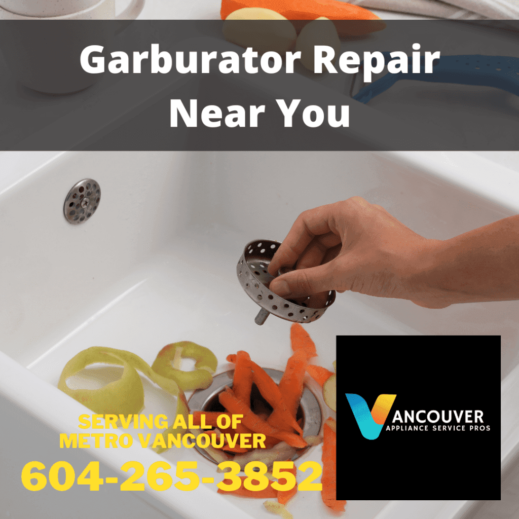 Garburator repair Vancouver service advertorial image by Vancouver Appliance Service Pros.
