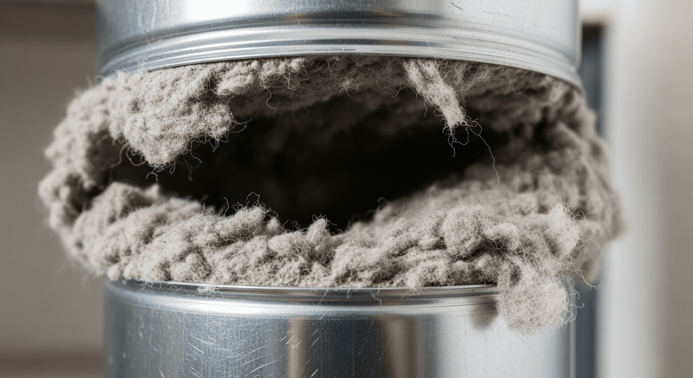 Clogged dryer vent lint maintenance and professional cleaning