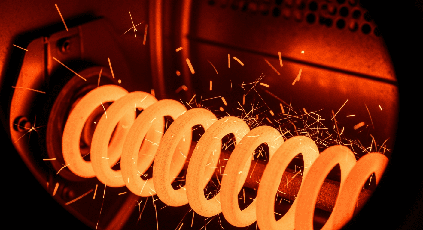 Inspecting dryer heating element glow for repair