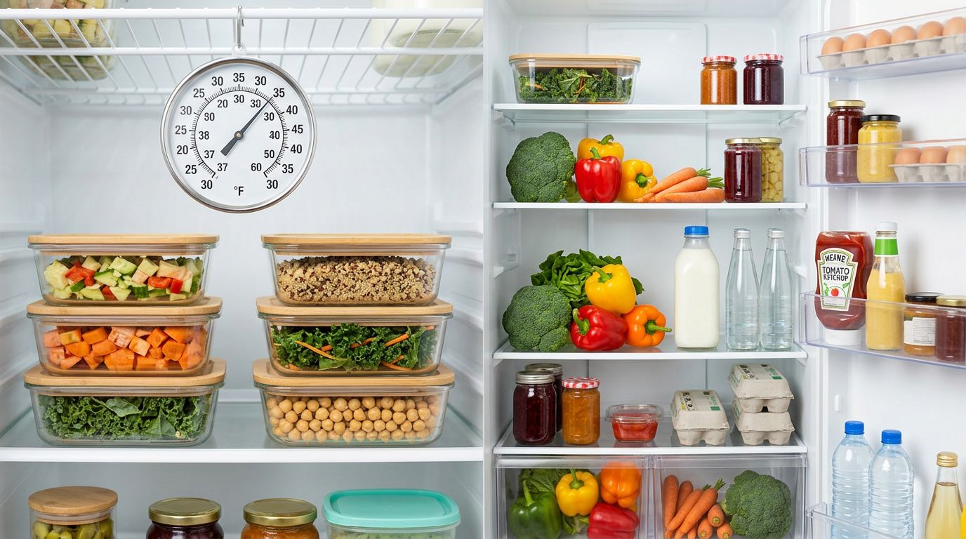 refrigerator internal thermometer ideal temperature