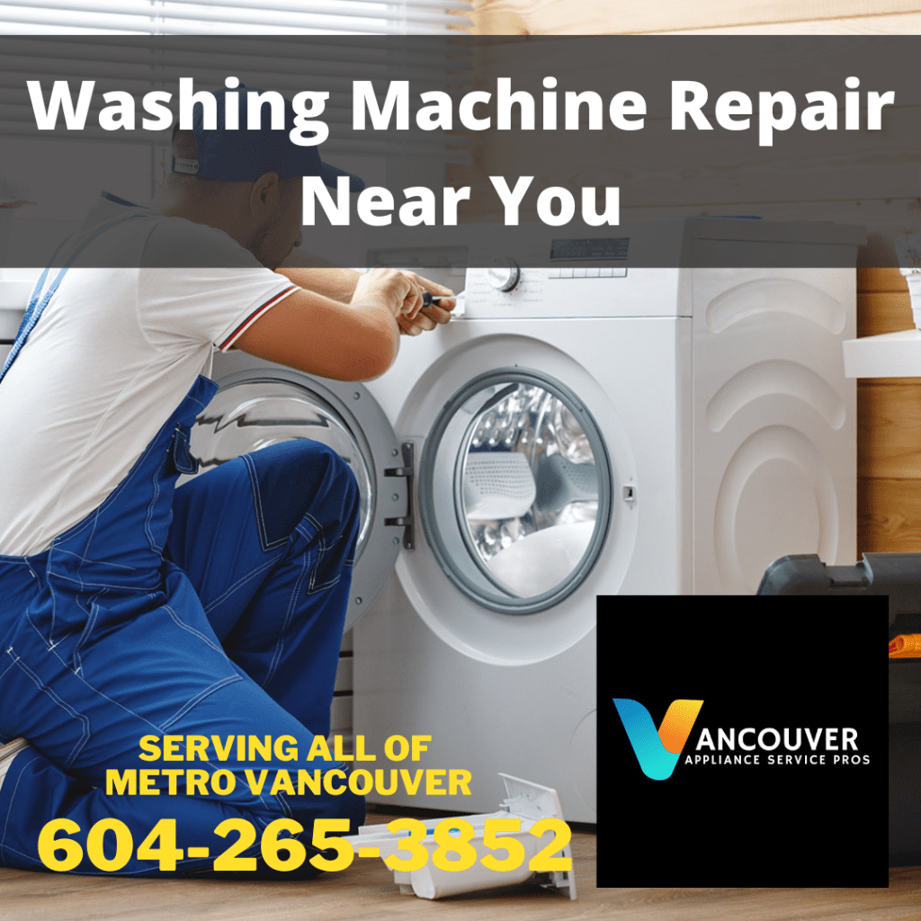 Washing machine repair Vancouver service advertorial image by Vancouver Appliance Service Pros.