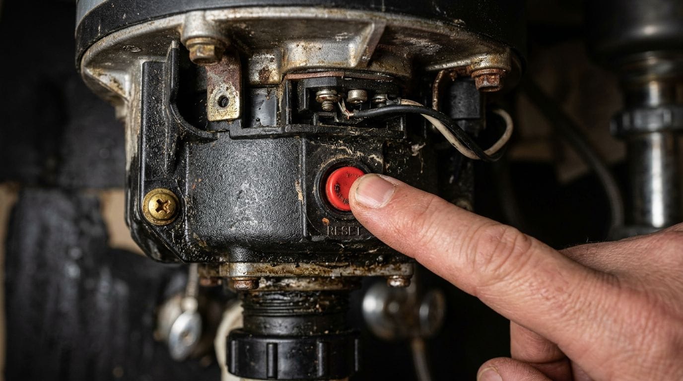garbage disposal red reset button