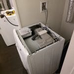 Frigidaire front-load washing machine repair in Richmond, BC.