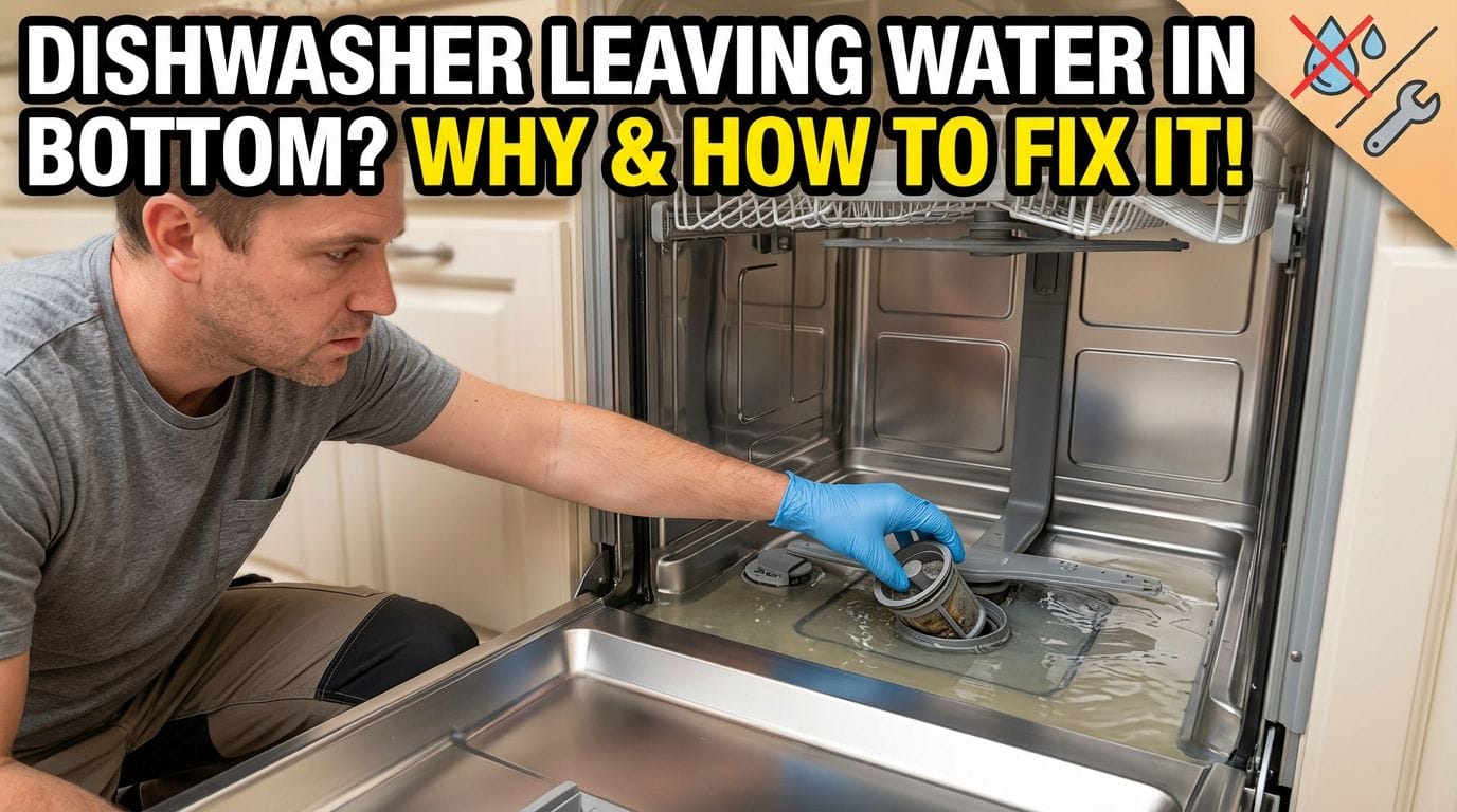 Dishwasher Leaving Water in Bottom — Why It Happens and How to Fix It