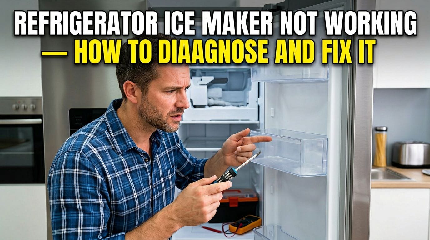 Refrigerator Ice Maker Not Working — How to Diagnose and Fix It