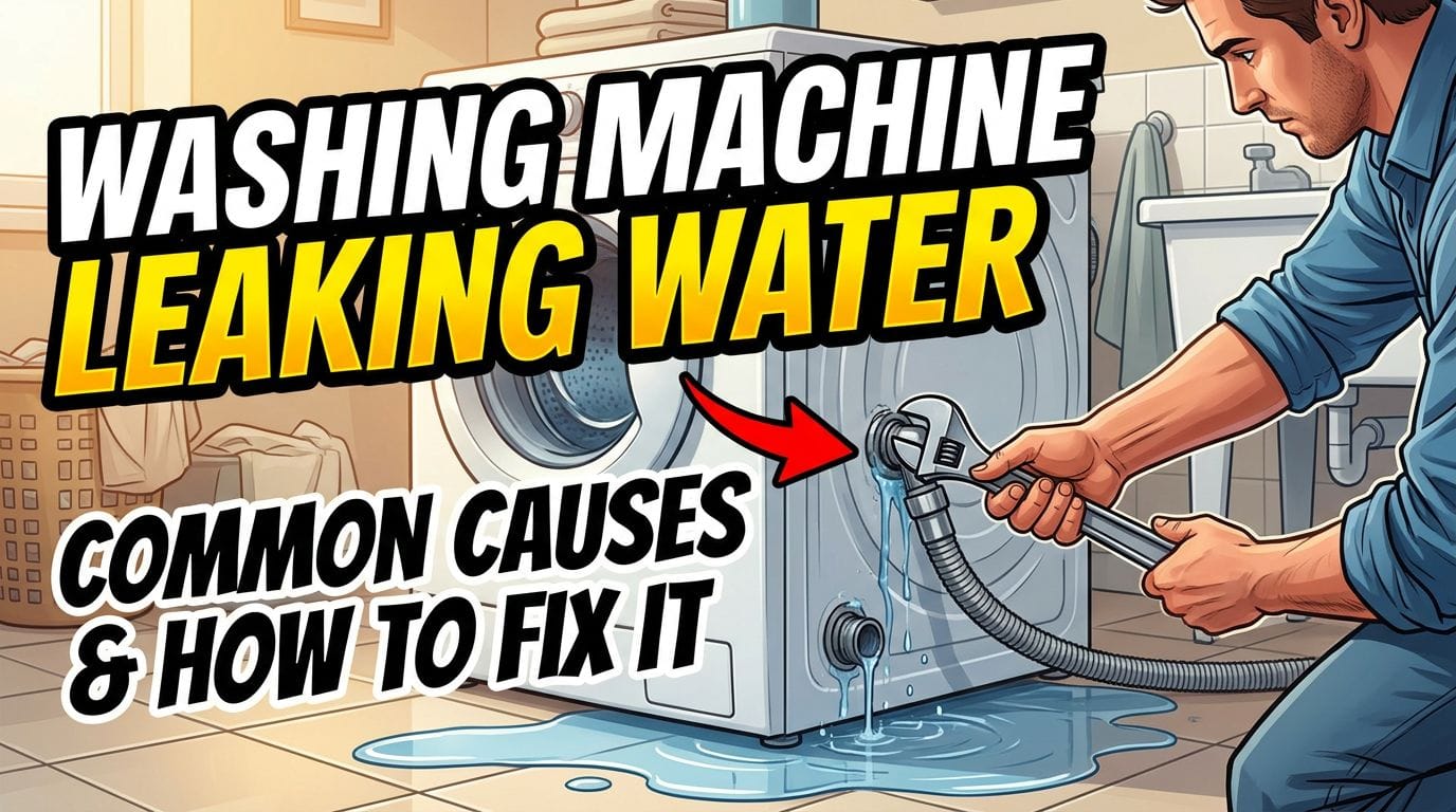Washing Machine Leaking Water — Common Causes and How to Fix It