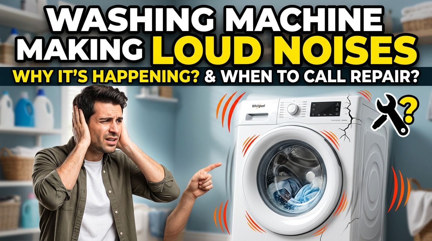 Washing Machine Making Loud Noises — Why It’s Happening and When to Call a Repair