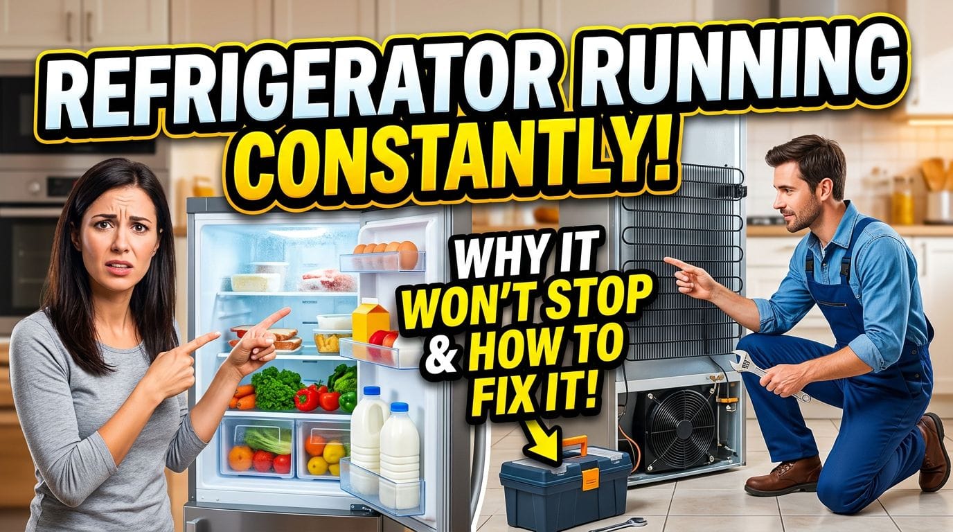 Refrigerator Running Constantly — Why It Won’t Stop and How to Fix It